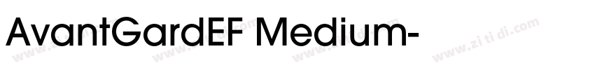AvantGardEF Medium字体转换